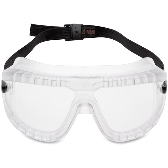 3M Large GoggleGear Safety Goggles, Clear Lens, Clear Frame, 1 Each (Quantity)