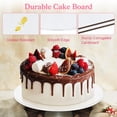 thumbnail image 4 of Cake Drum Ciyufavo, base redonda de cartón blanco de 14 pulgadas, paquete de 12, 4 of 7