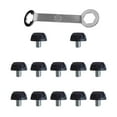 thumbnail image 1 of 12 piezas de clavos de repuesto para zapatos de fútbol, clavos para césped firme, antideslizantes, universales, para botas de fútbol, clavos de rugby Altura 6mm, 1 of 8