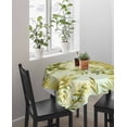 thumbnail image 4 of Sage Green Leaves Suqare Tablecloth - 54 x 54 Inch, Summer Botanical Farmhouse Watercolor Leaf Waterproof & StainResistant Tablecloth, Washable Oil-proof Table Cover for Dining/Party/Wedding/Buffet, 4 of 9