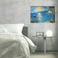 thumbnail image 6 of 16x24 inchOil Paintings On Canvas Sunrise Drifting Boat,Family Bathroom Wall Decor Art Prints,Enchanting Sunrise Drifting Boat Decorative Painting,For Club,Man Cave,Bedroom Decor Poster Gift, 6 of 6