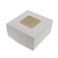 thumbnail image 5 of Spec101 Popup White Bakery Boxes with Window 6x6x3 Inch Cake Boxes - 15-Pack, 5 of 6