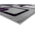 thumbnail image 4 of MDA Home Orelsi Gray/Purple Contemporary Polypropylene Area Rug - 6'9" x 9'6", 4 of 5