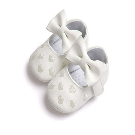 

Baby Boy Girl Breathable Bow Design Anti-Slip Shoes Casual Sneakers Toddler Soft Soled First Walkers