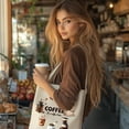 thumbnail image 5 of 1pc Canvas Tote Bag Reusable Cotton Bag for Women Durable Cloth Shoulder Zipper Pockets Cloth, 5 of 8