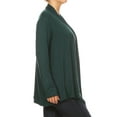 thumbnail image 2 of Women's Plus Size Lightweight Soft Long Sleeves Relaxed Fit Open Front Solid Cardigan, 2 of 4