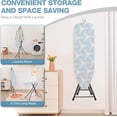thumbnail image 5 of Full Size Steam Ironing Board Heavy Duty Metal Foldable with Heat Resistant Cover Dual Use for Flat and Vertical Steaming 14x48 Blue, 5 of 6