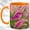 Orange, variant on Pink Meadow Bird Coffee Mug, Grassland Bird Mug, Ceramic 11 oz