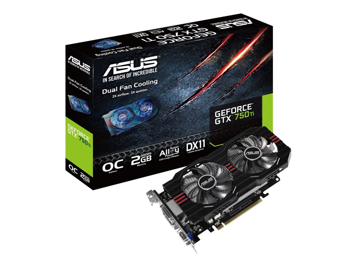 ASUS GeForce GTX 750Ti 2GB 本体 Asus NVIDIA GeForce GTX 750 Ti Graphic Card, 2 GB GDDR5 - Walmart.com