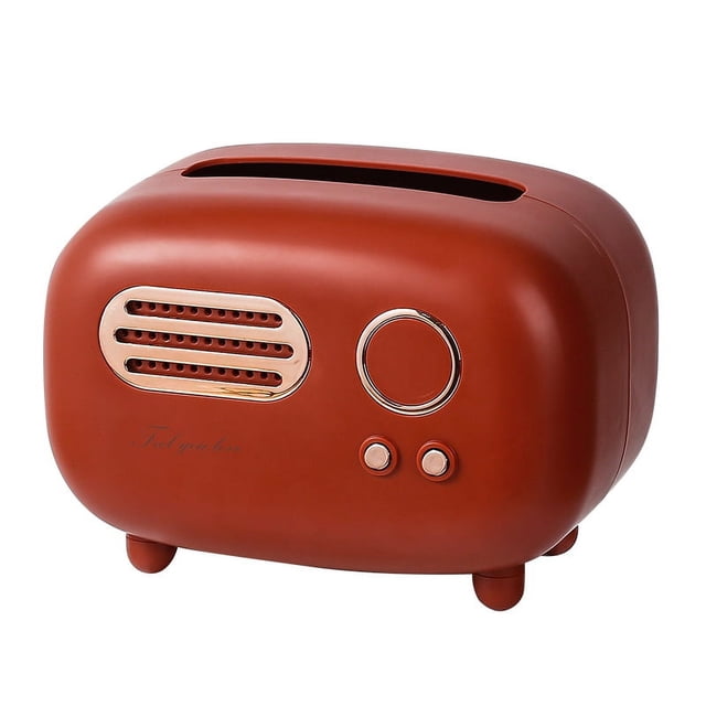 Caja de pañuelos creativa, luz de lujo para sala de estar, hogar, comedor, dormitorio, caja de pañuelos de regalo retro de alta gama, decoración