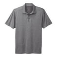thumbnail image 5 of Yellow Rooster Mens Short Sleeve Shadow Stripe Polo Shirt Shadow Grey L, 5 of 7