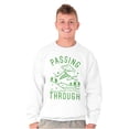 thumbnail image 5 of Alien UFO Passing Through Cute Funny Sweatshirt for Men or Women Brisco Brands X, 5 of 6