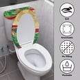 thumbnail image 3 of HELLHERO Bathroom Toilet Cozy Set 2 Piece Set Elastic Installation Elastic Bottom Toilet Top Cover Fits All Toilet Shapes, 3 of 8
