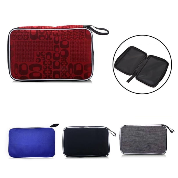 Housse Rigide EVA Pour Raquette De Tennis De Table – Capacité 2 Raquettes, Dragonne, Élastique Interne, Étui De Protection