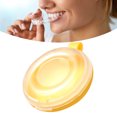 thumbnail image 4 of Caja de almacenamiento para dentaduras postizas, ABS, prevención de polvo, retenedor de ortodoncia, contenedor de almacenamiento, color amarillo, 4 of 11