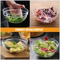 thumbnail image 3 of LOLIPPYY Clear Decorative Fruit Bowl Pc Material Lightweight Household Salad Bowl for Serving, 3 of 8