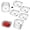8×7.5×2.2 Inches, variant on 3Pcs Collapsible Tableware Set, Portable Foldable Bowl Plate Cup Mess Kit, Food-Grade PP Clear Cartoon Print Dishes for Picnic Camping Travel Family Lunch
