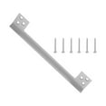 thumbnail image 2 of Door latch guard plate silver swing door safety protector door latch guard plate, 2 of 5