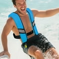 thumbnail image 6 of Inflatable Life Jacket For Adults 150N Manual Auto Swim Vest With Whistle Reflective Strips Adjustable Buckles Boating Water Sports Gear, 6 of 6