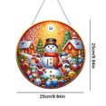 thumbnail image 2 of Colgantes Artísticos Cgtredaw Con Diamantes Imitación Forma Especial Navidad Muñeco Nieve, 2 of 9