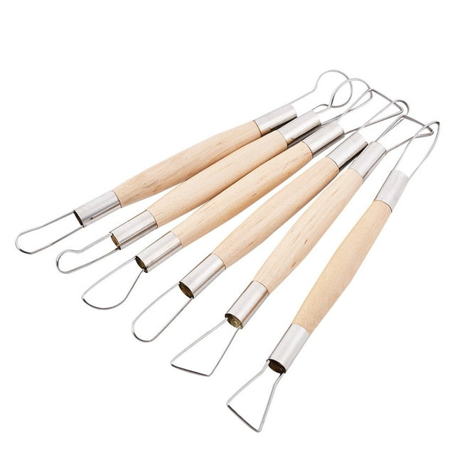 6pcs/set Clay Sculpting Tools Metal Tools Art Wood Art Craft Modeling Tools Sculpture Modeling Accessories