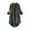 Green, variant on Womens Oversized Button Down Shirts 3/4 Sleeve Blouse Textured Shirt Boyfriend Dress Shirt Elegant Blouses