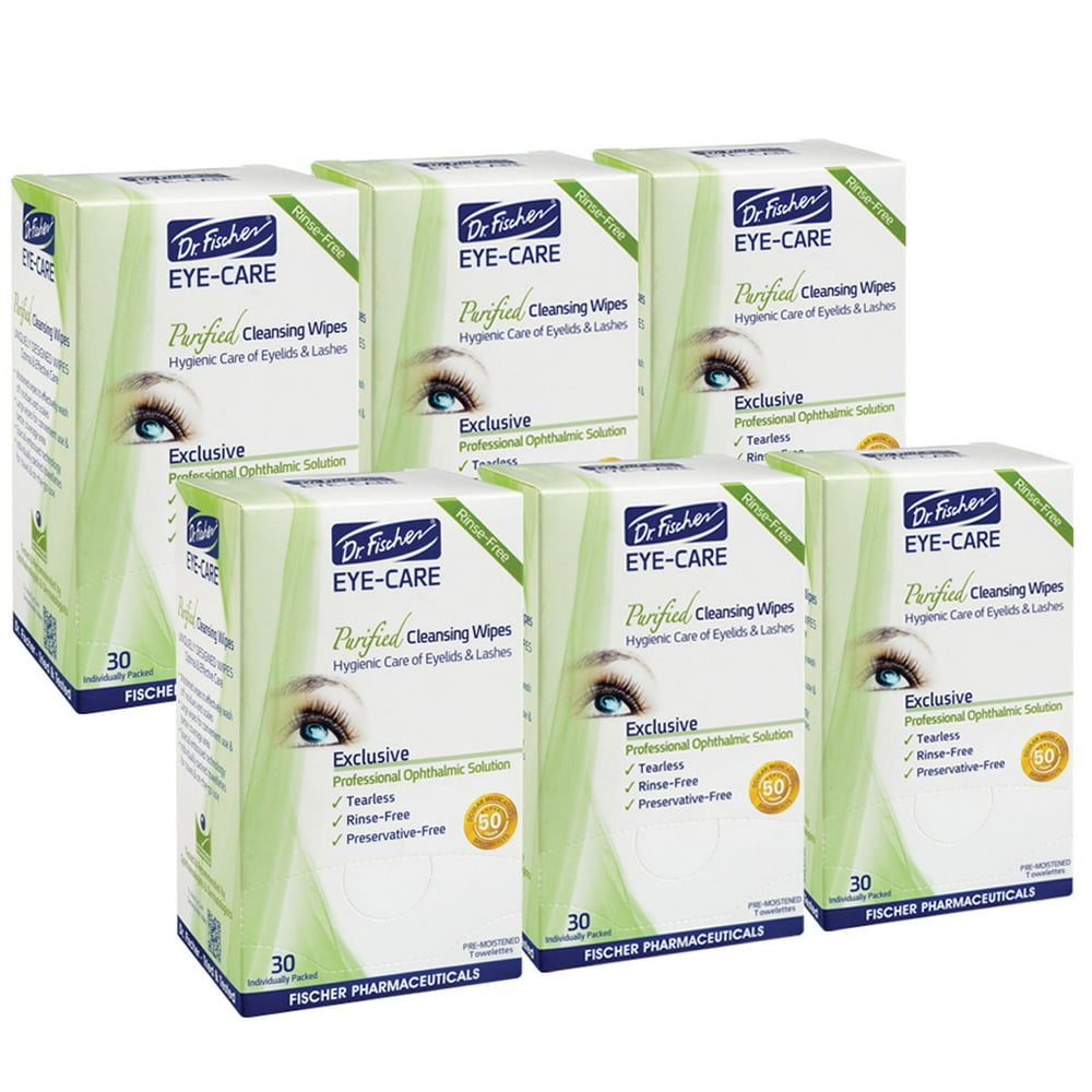 Dr. Fischer Eye Care Clean Wipes Purified, NonIrritating & Eyelid