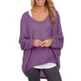 thumbnail image 1 of HIMONE Chandail-Over Ample pour Femmes, Manches Longues, Manches Chauve-Souris, Automne, 1 of 2