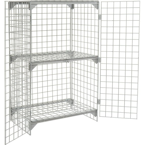 Global Industrial Wire Mesh Security Cage, 36 x 24 x 60