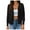 Black, variant on GEWSEY Women's Long Sleeve V-Neck Button Down Cardigan Knit Shrugs Sweater (Navy, L)