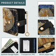 thumbnail image 5 of Small Wallet For Women Bifold Leather Pocket Coin Credit Card Holder With RFID Blocking Vintage Baroque Aesthetic, 5 of 6