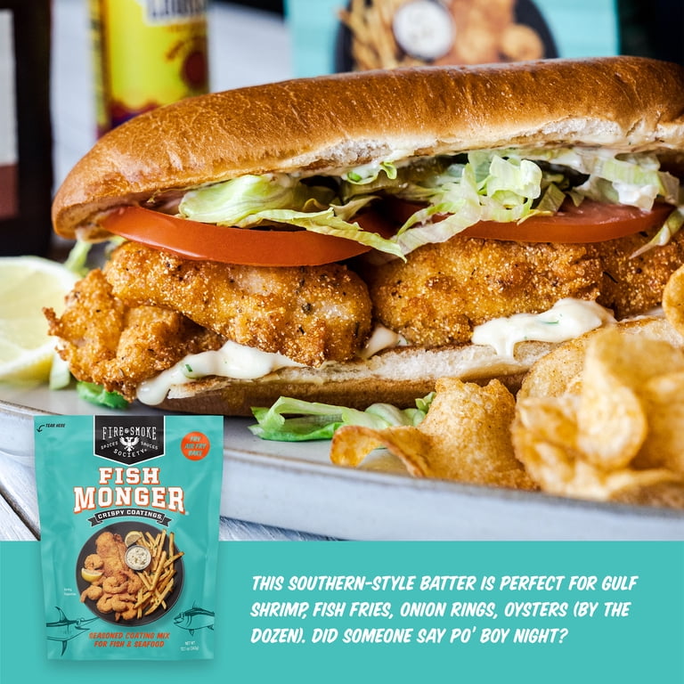 3 pack) Fire & Smoke Society Southern Style Crispy Fish Fry Mix