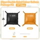 thumbnail image 2 of Globo de pared Saxuxu cuadrado naranja y negro de 48 cm, 2 of 7