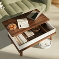 Walsunny Lift Top Wood Coffee Table with Hidden Compartment for Living