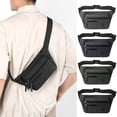 thumbnail image 1 of Sac Banane de Sport pour Hommes / Sac de Poitrine Multi-Couches / Sac Banane de Course Imperméable / Sangle d'Épaule Réglable / 28x16x7cm, 1 of 8