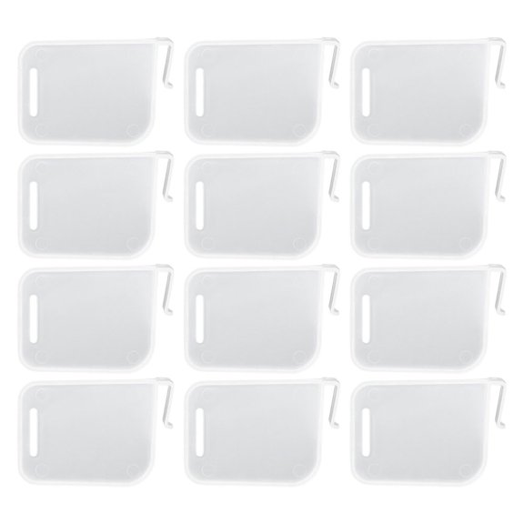 Amosfun 12Pcs Multi Functional Refrigerator Divider White Adjustable Fridge Separator for Space Saving