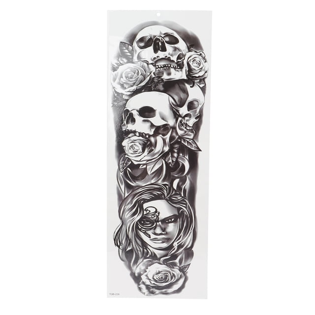 Etiqueta Engomada Del Tatuaje De Manga Completa, Tatuajes Temporales Pegatinas De Tatuajes Falsos Completos A Prueba De Agua Tatuajes Falsos Unisex Resultados Impresionantes