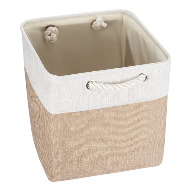Popular Home Essentials, Foldable Storage Box Shelf Baskets with Handles Fabric Storage Baskets for Shelves Wardrobes and Closets and Lightweight Home Organizer