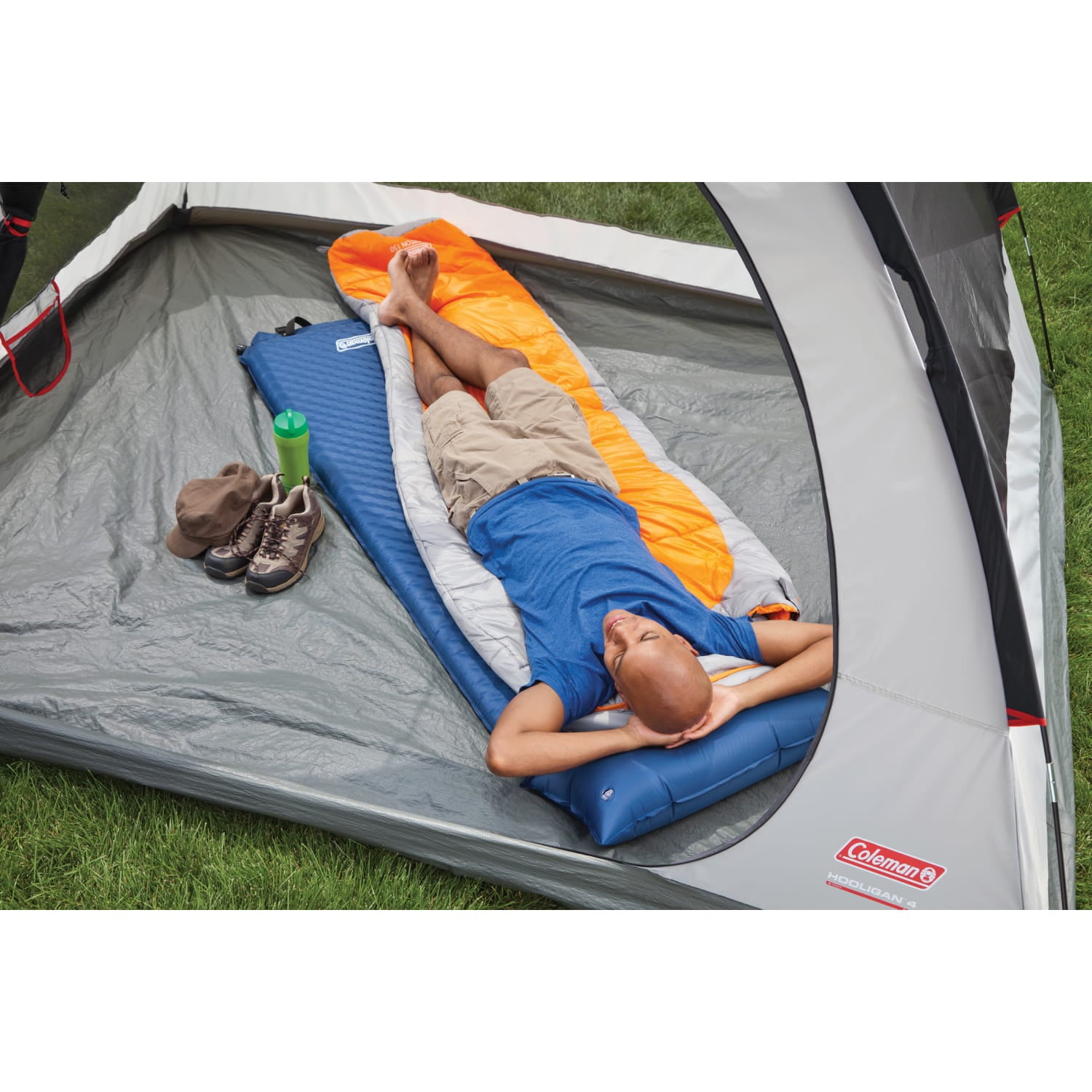 Coleman Self-Inflating Camp Pad with Attached Pillow by The