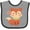 Heather and Black, variant on Inktastic Cute Fox Hello Boys or Girls Baby Bib