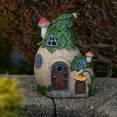thumbnail image 3 of VP Home Mystic Garden Fairy Cottage Solar Light for Outdoor Decor - Solar Powered Flickering LED Garden Light for Fairy Gardens and Halloween Decorations in Backyards, 3 of 10