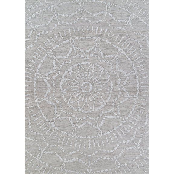 Couristan Timber Coppe Indoor/Outdoor Area Rug, 5'1" x 7'6", Wheat