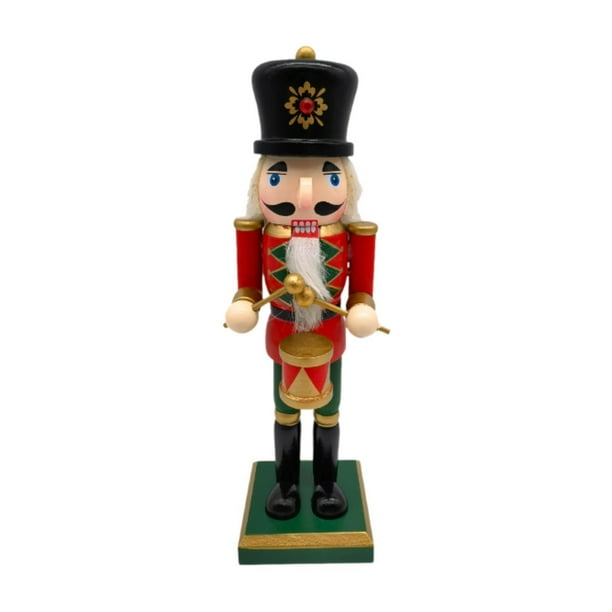 Adorno de Cascanueces para decoración del hogar, figura de muñeca de juguete, figura de Cascanueces para centro de mesa, vacaciones, chimenea, fiesta, Estilo D