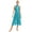 Lake Blue, variant on Women Lyrical Dance Costumes Sequin Sleeveless Mesh Tulle Flowy Maxi Long Dress Morden Red S