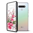 thumbnail image 6 of FINCIBO Slim TPU Bumper + Clear Hard Back Cover for LG Stylo 6 6.8" 2020, Rose Floral, 6 of 6