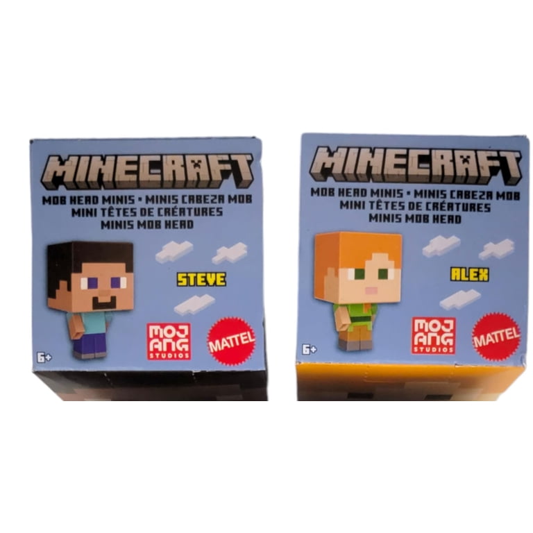 Mattel Minecraft Mob Head Minis 2022 Set of 4 Micro Figures from