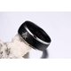 thumbnail image 2 of Anillo de matrimonio con símbolo masónico maestro de titanio Free Mason Comfort Fit Black Kuyhfg Sin marca, 2 of 4