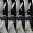 thumbnail image 4 of TINGN Chunky Gold Hoop Earrings for Women S925 Sterling Silver Post 14K Gold Plated Thick Tube Lightweight Hollow Hoops Earrings for Women, 4 of 6
