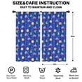 thumbnail image 2 of Blackout Kids Curtains,Alien UFO Bright Blue Pattern Children's Insulated Curtains Set Of 2,Bedroom Essentials,Toddler Room Decor 42"x84", 2 of 5