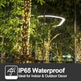 thumbnail image 2 of 33ft (10m) USB Christmas Lights with Remote Control - 100 LED Warm White String Lights, 8 Lighting Modes, Waterproof for Indoor Outdoor Holiday Decor, Tree, Party, Wedding, 2 of 6